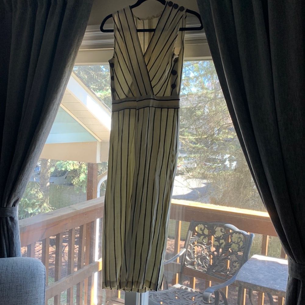 Crème and black jumpsuit